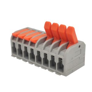 ترمینال فشاری اهرمی ۸ پین اتصال مشترک