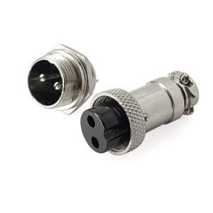 کانکتور فلزی نظامی GX16-2Pin