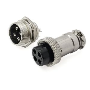 کانکتور فلزی نظامی GX16-4Pin