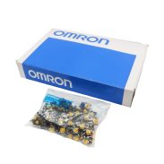 بسته‌بندی اصلی Omron B3F به‌همراه تک سوئیچ‌های فشاری داخل جعبه