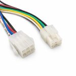 کانکتور ATX شش پین نری و مادگی سیم‌دار مدل بین‌راهی